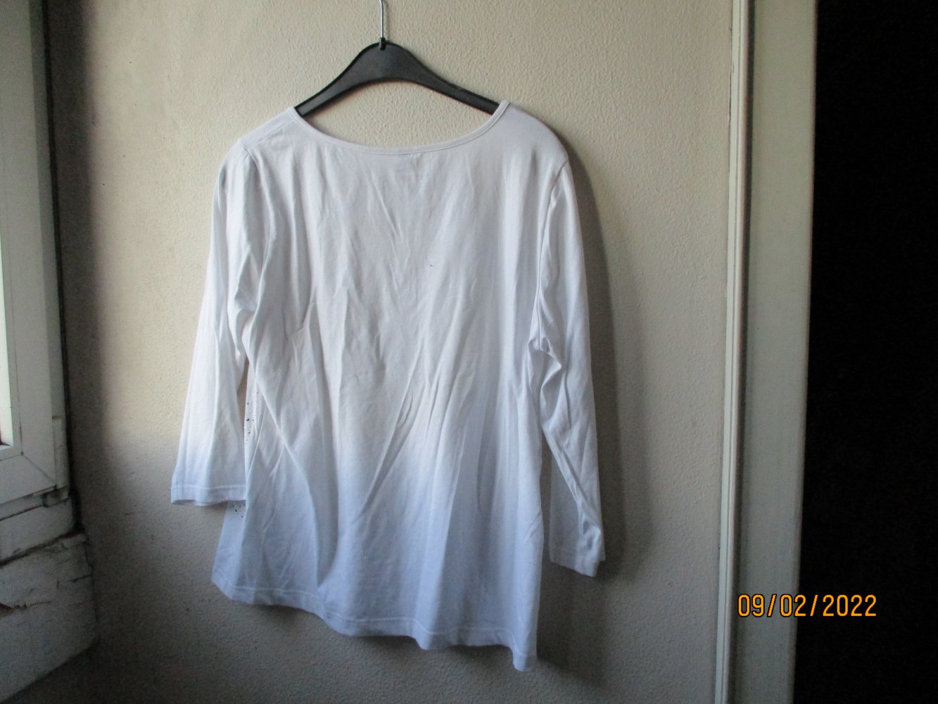 Shirt von bpc selection premium, weiß/silber, Größe 40/42