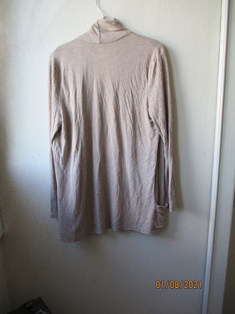 Cardigan/Jacke von H&M Basic, sand, Größe S