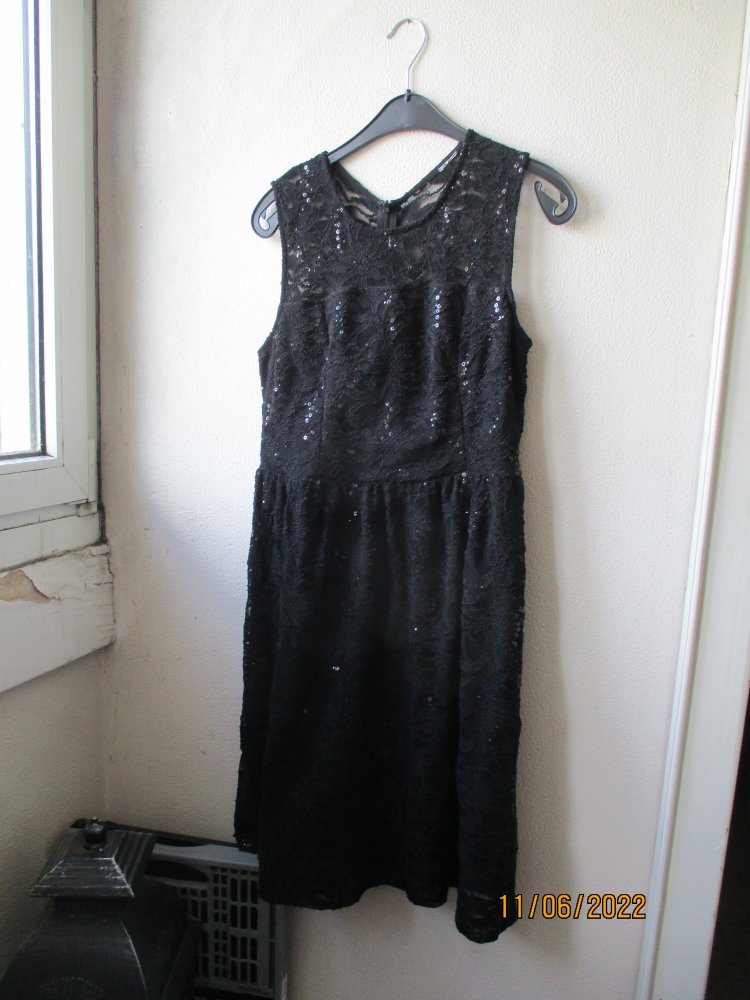 Kleid, schwarz, Größe 40
