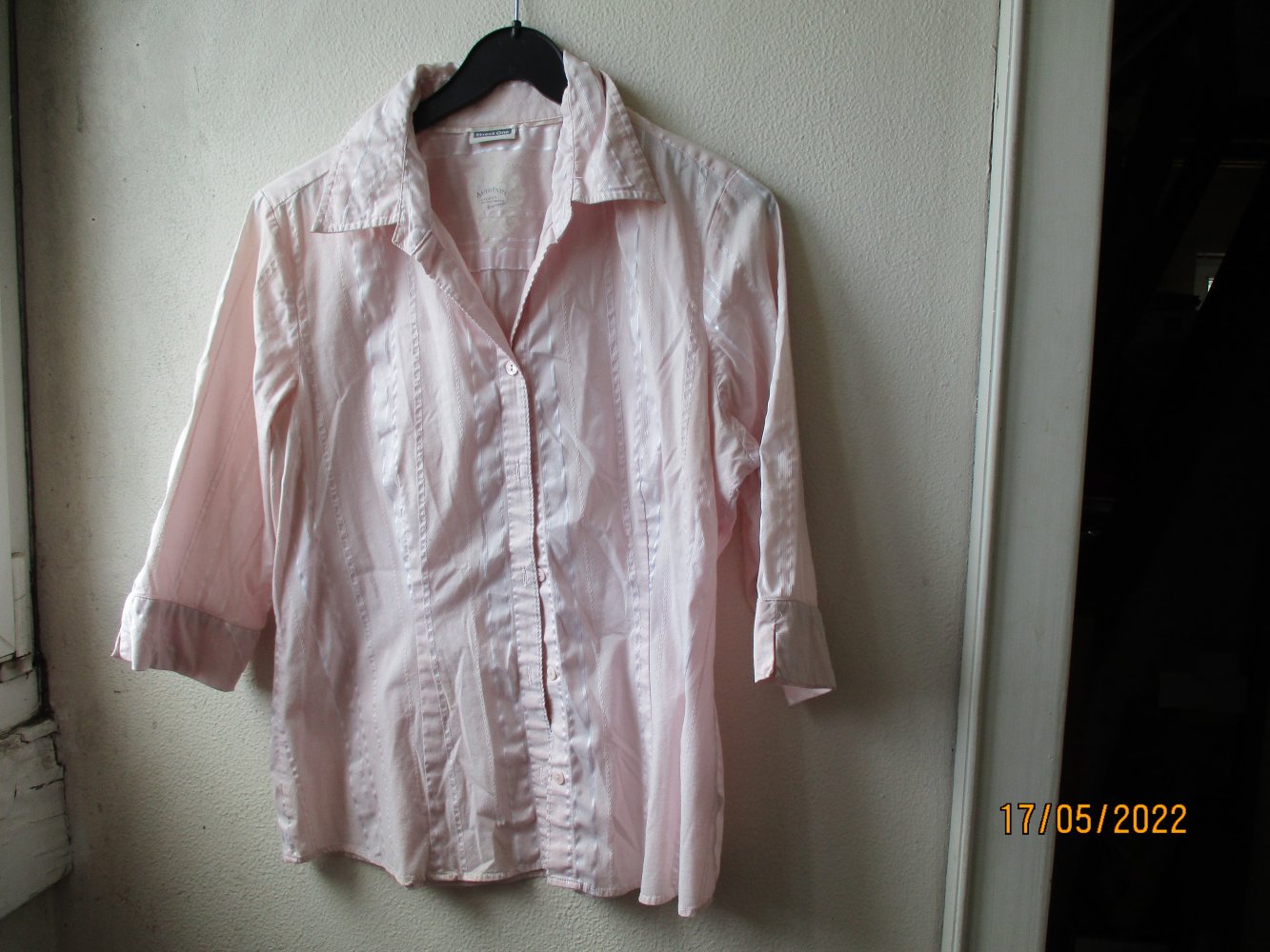 Bluse von Street One, rosa/weiß, Größe 44
