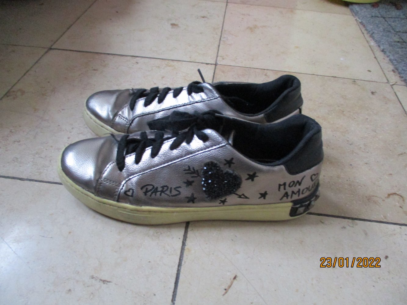 Halbschuh von Graceland, gold/schwarz, Größe 41