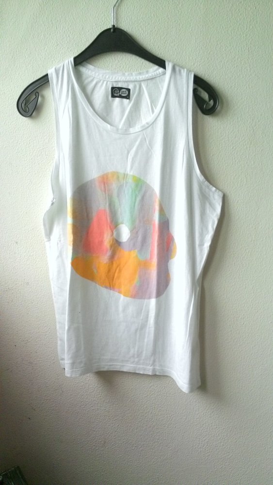 Shirt von Cheap Monday, weiß/bunt Größe S