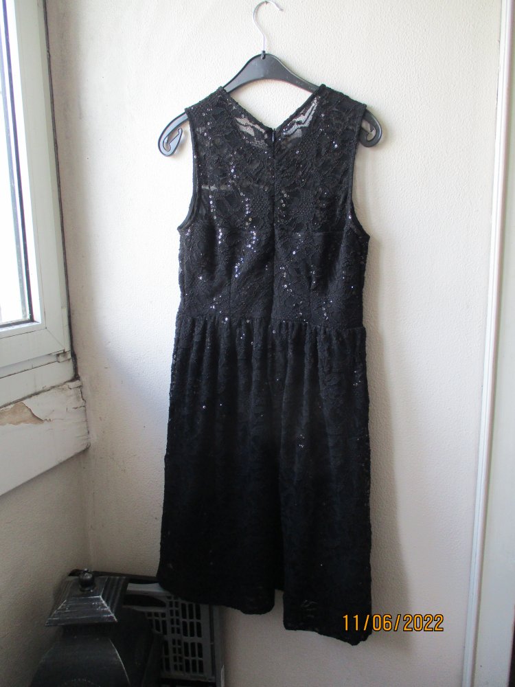 Kleid, schwarz, Größe 40