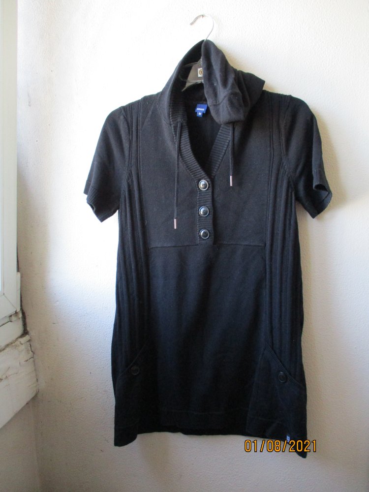 Tunika/Kleid mit Kapuze von Cecil, schwarz, Größe M