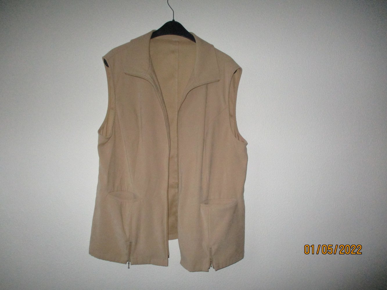 Weste , beige, Größe 42/44