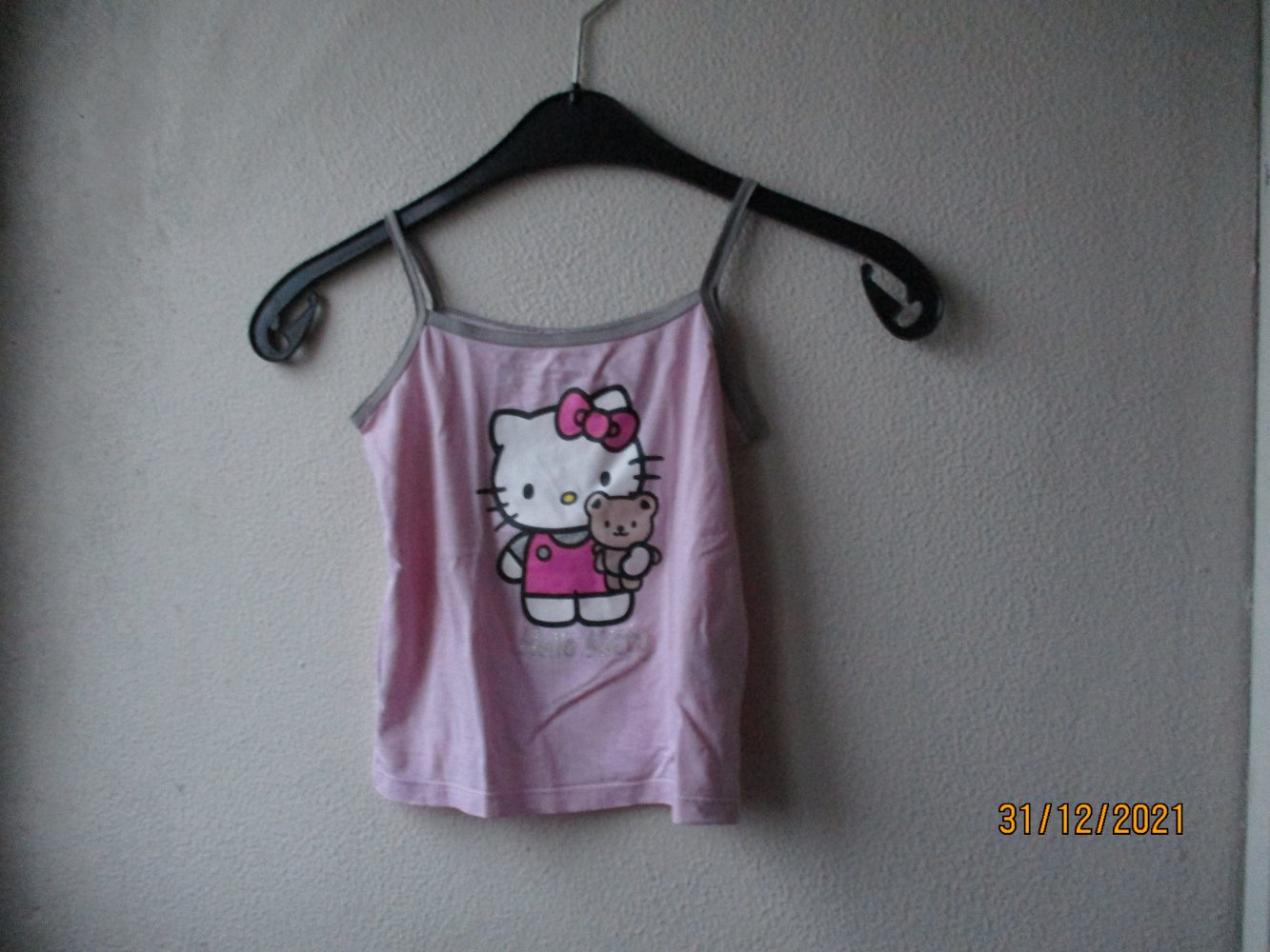 Shirt/Top von Hello Kitty, rosa/weiß, Größe 110/116