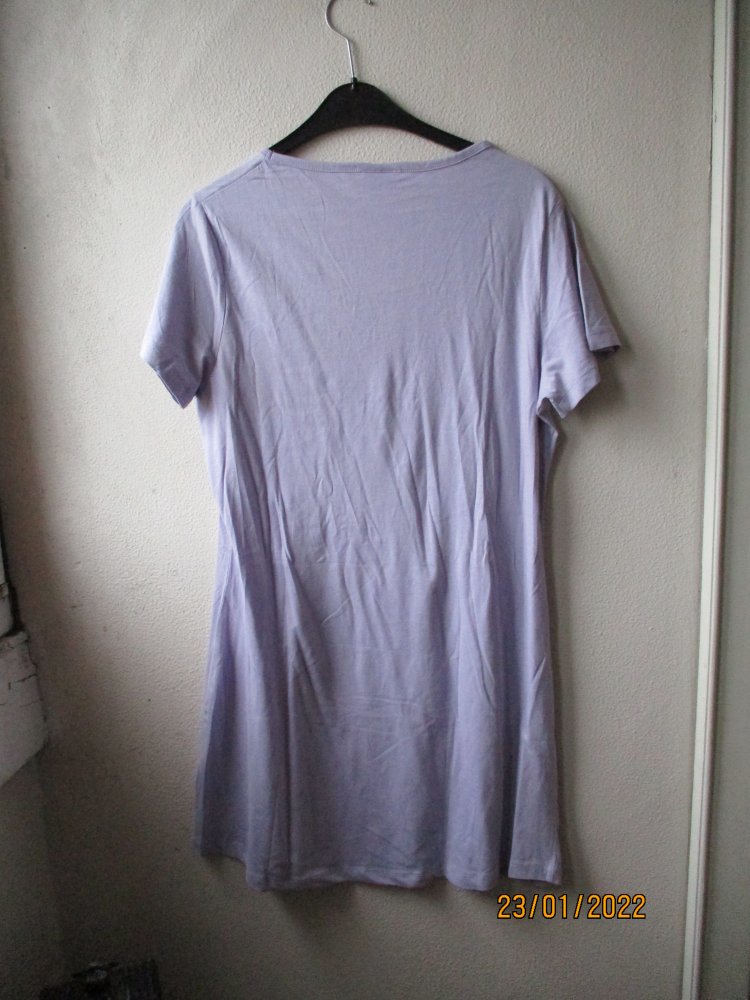 Longshirt/Nachtshirt von Elle Nor, lila, Größe M (40/42)