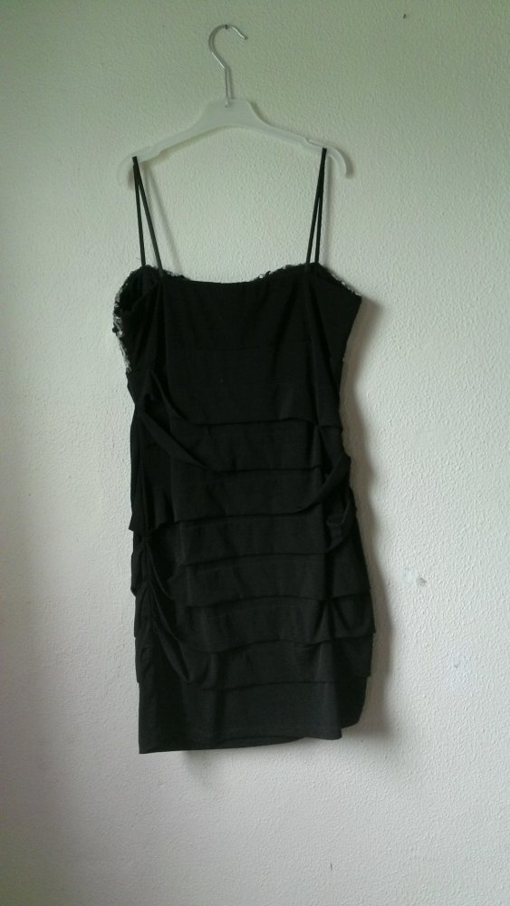 Kleid von City triangles, schwarz/silber, Größe XL