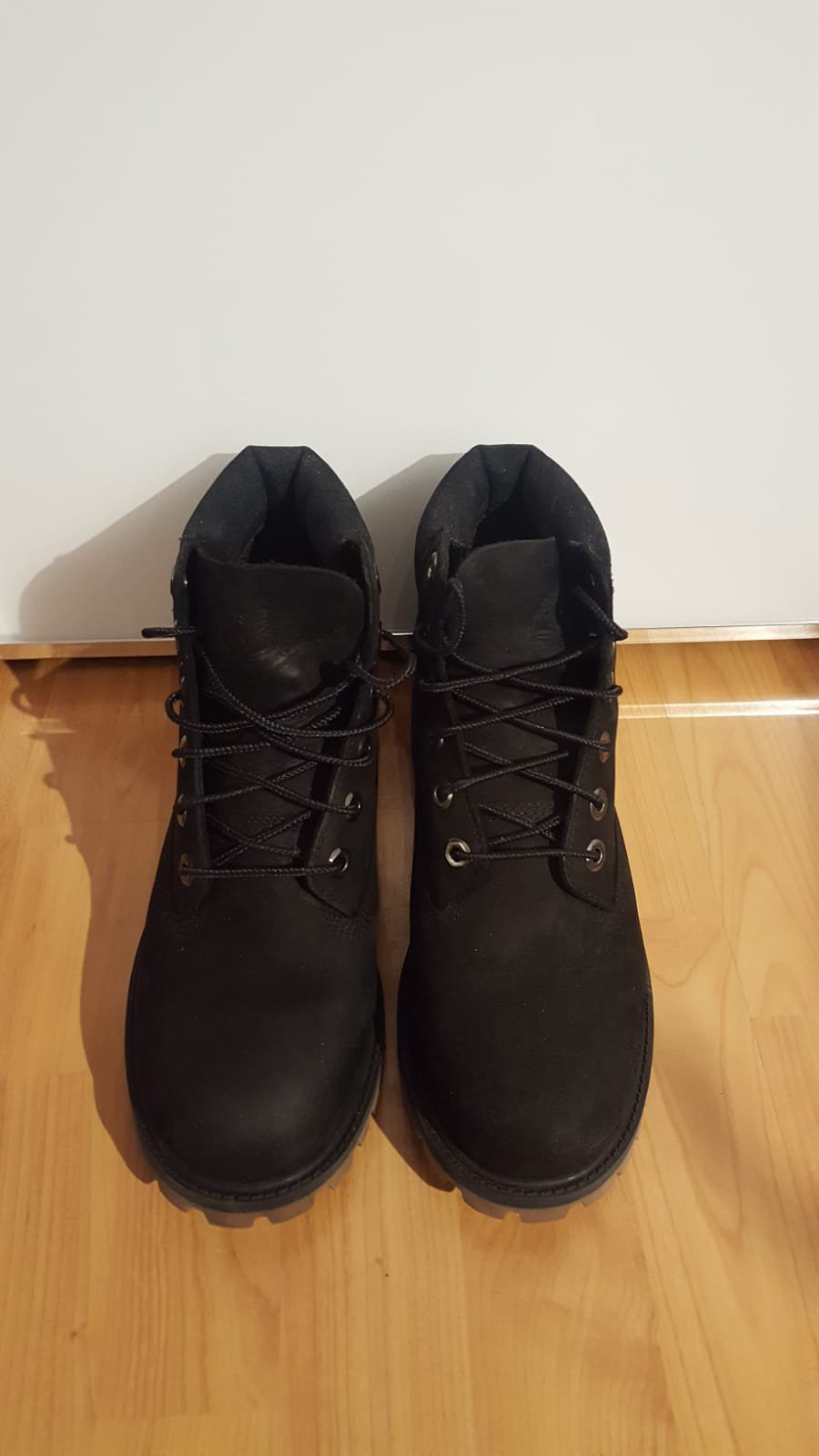 Schwarze Timberlands