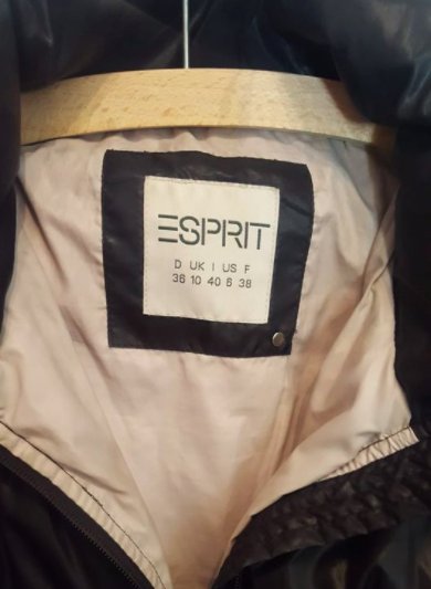 Schwarze Daunenjacke Gr. 36