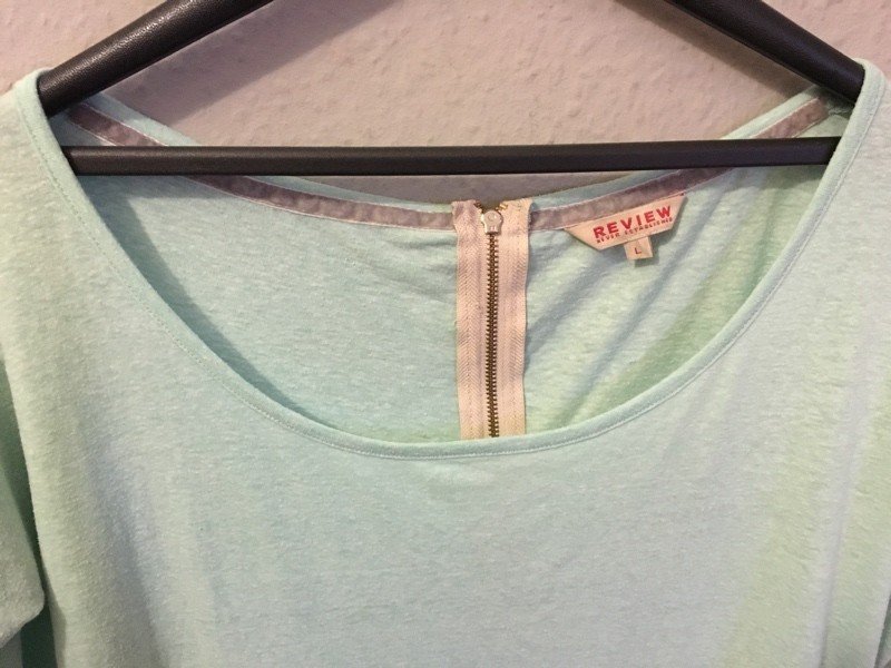 Review Halbarmshirt in Pastellgrün