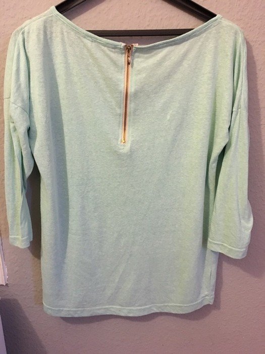 Review Halbarmshirt in Pastellgrün