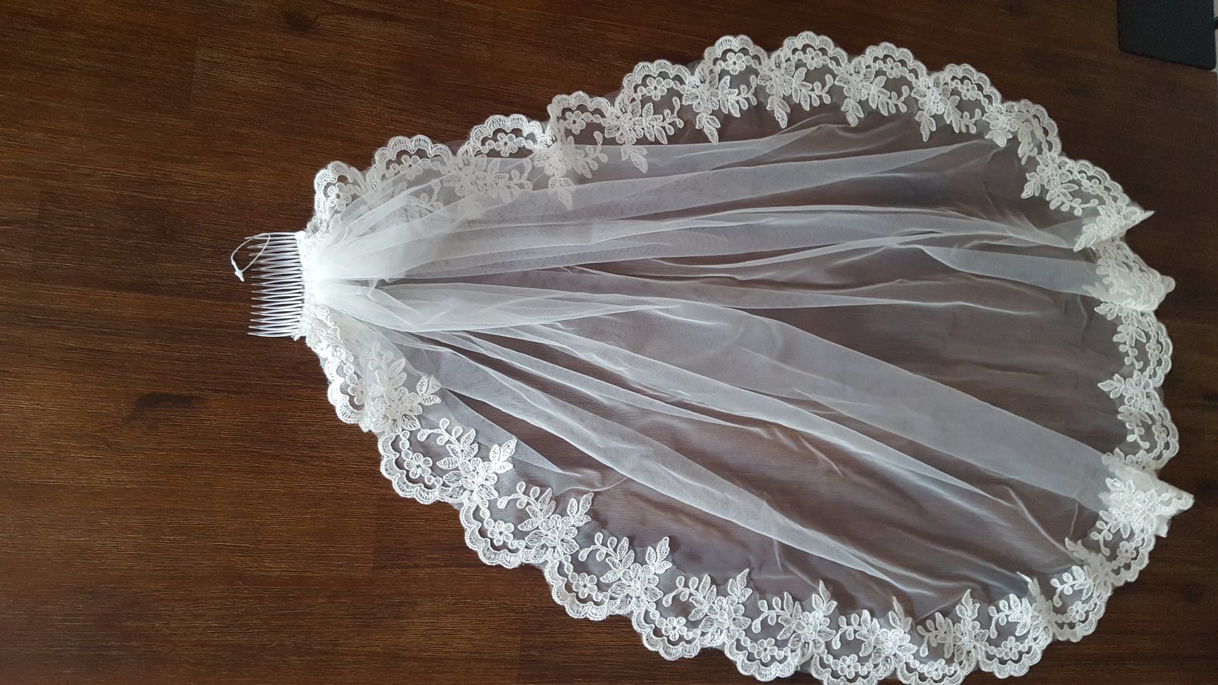 Brautschleier Spitze Ivory *Neu und ungetragen*