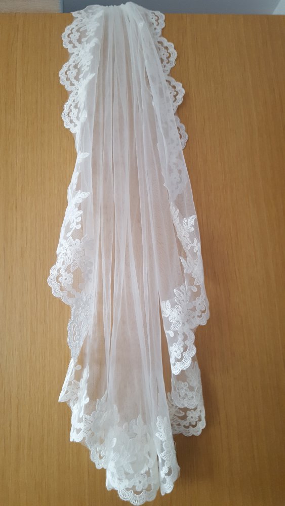 Brautschleier Spitze Ivory *Neu und ungetragen*