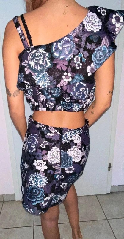 Crop Top mit Rock 2 tlg