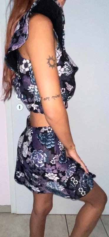 Crop Top mit Rock 2 tlg