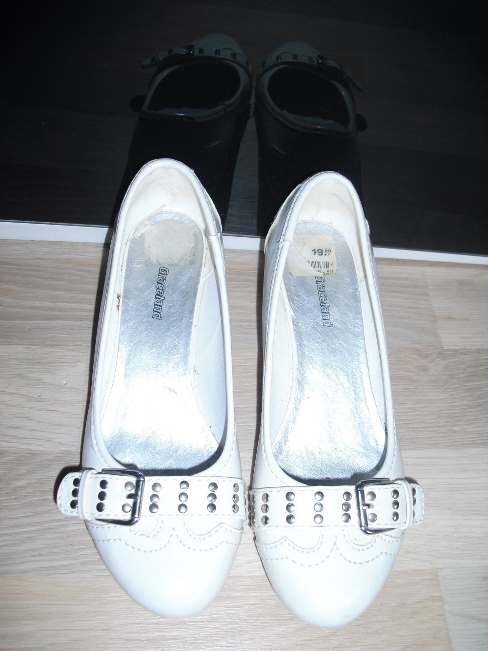 Supersüße Keilabsatz Ballerina Wedges mit Schnalle 