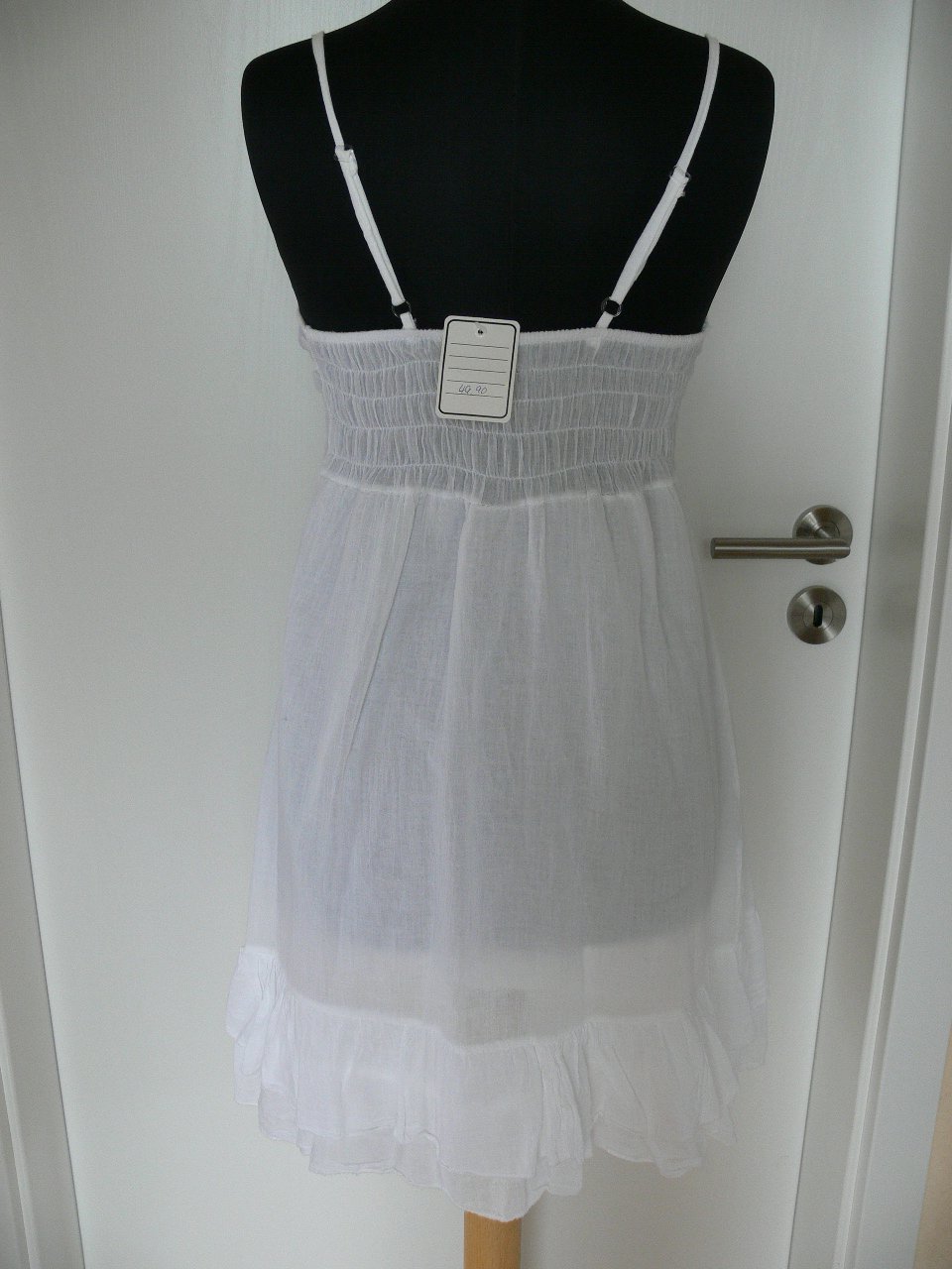 tolles Sommerkleid Gr. S weiss NEU Kleid Tunika Empire 