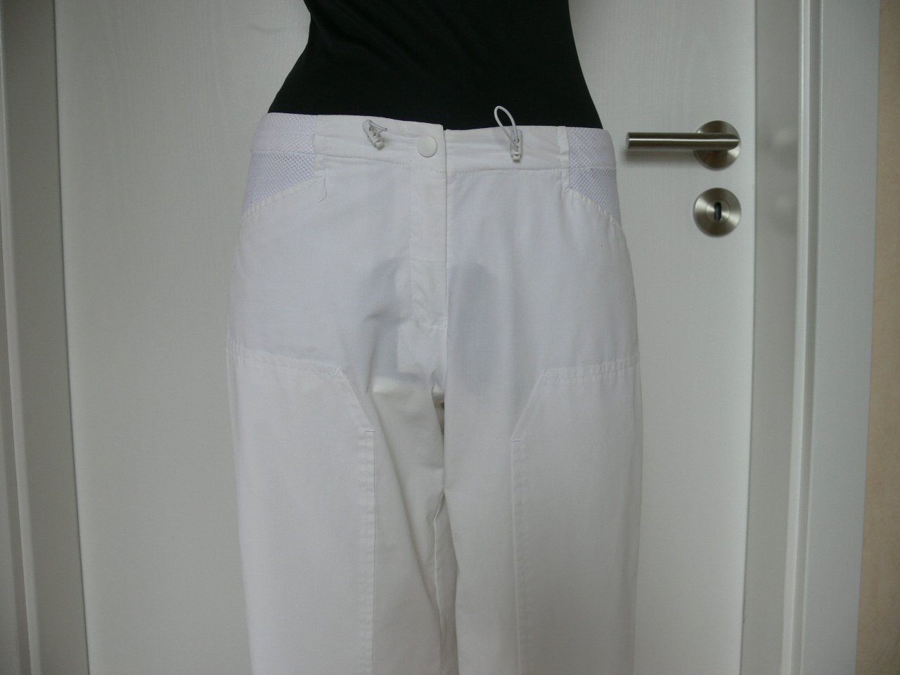 tolle 3/4 Sommer Hose von QS Gr. 34 weiß wie neu