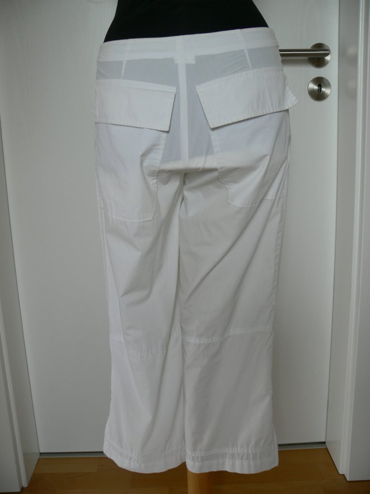 tolle 3/4 Sommer Hose von QS Gr. 34 weiß wie neu