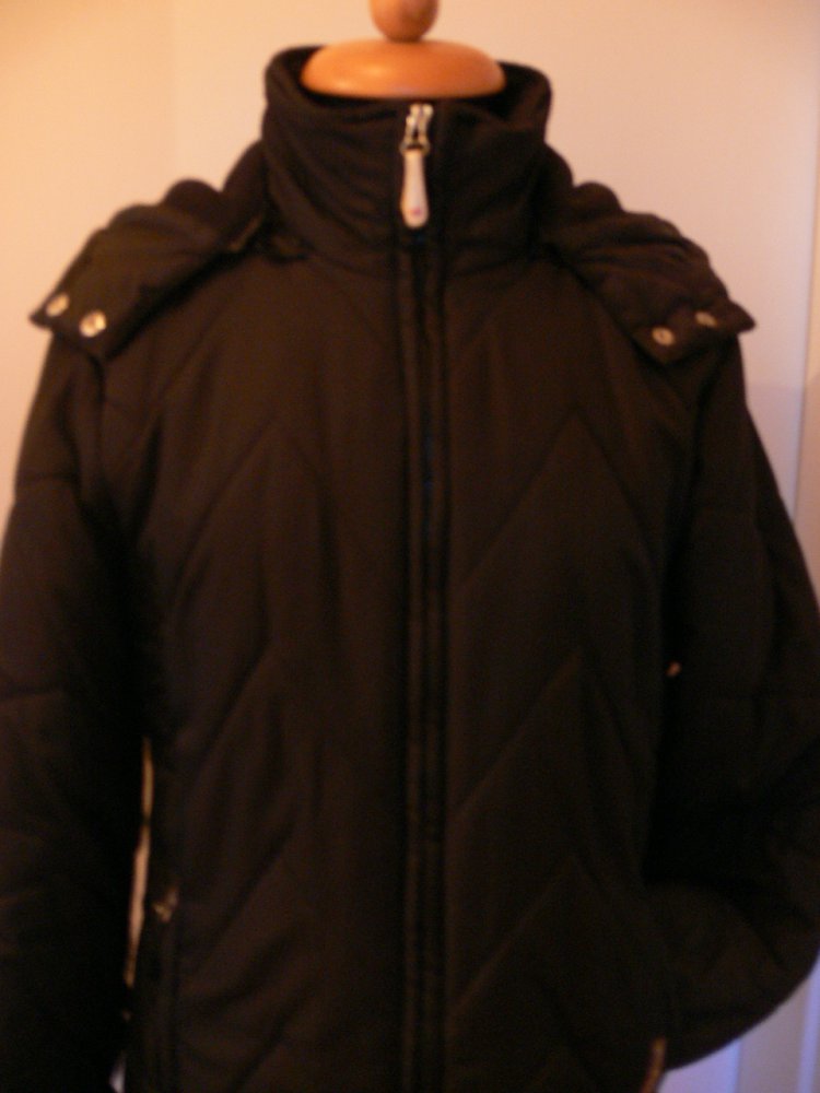 leichte Steppjacke Kapuze von Steve Ketell Gr. S 36 