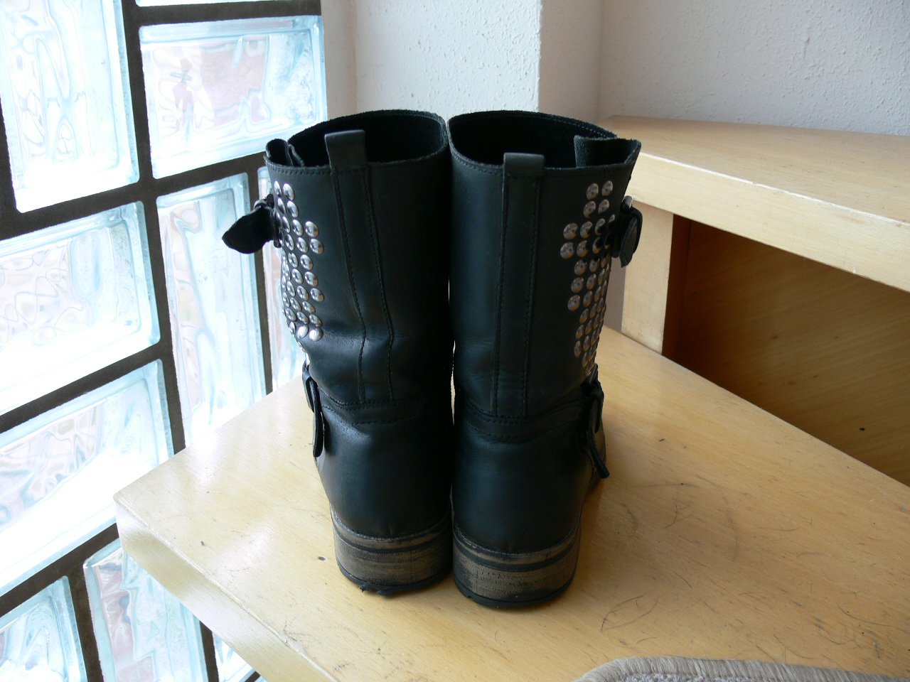 Echtleder Biker Stiefelette Gr. 39 schwarz Top Zustand wie neu 