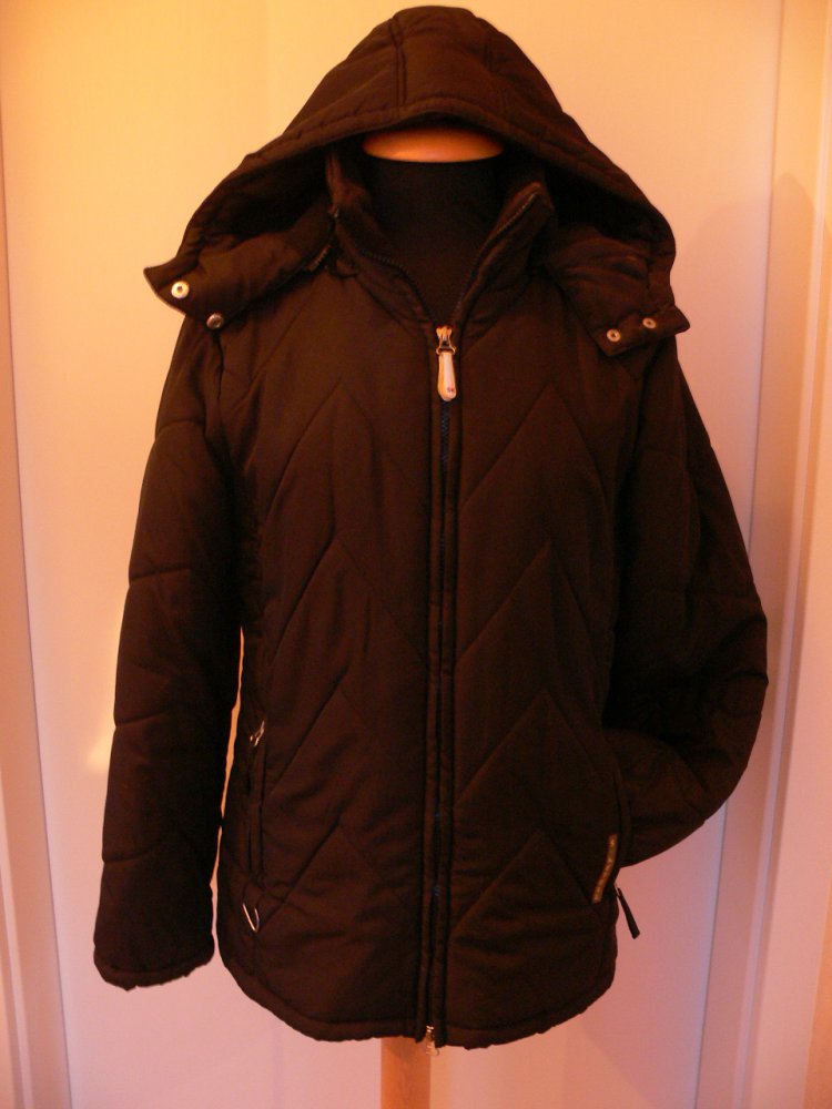 leichte Steppjacke Kapuze von Steve Ketell Gr. S 36 