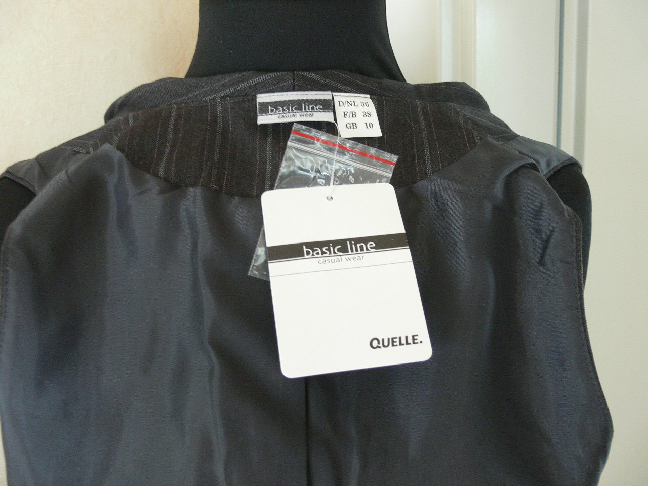 Weste grau Gr. 36 Neu mit Etikett