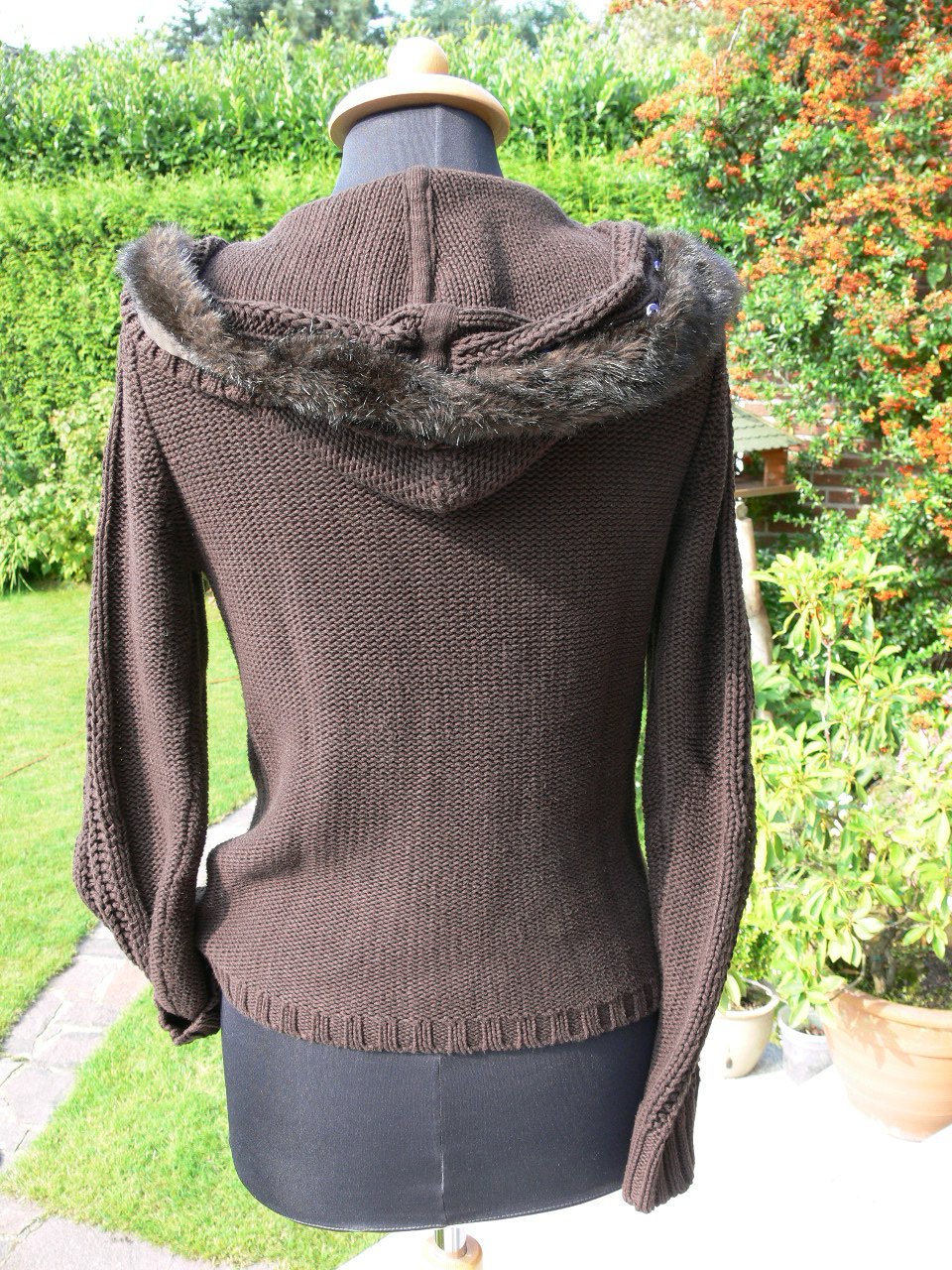 toller Pulli Street One mit Kapuze Gr. S braun 