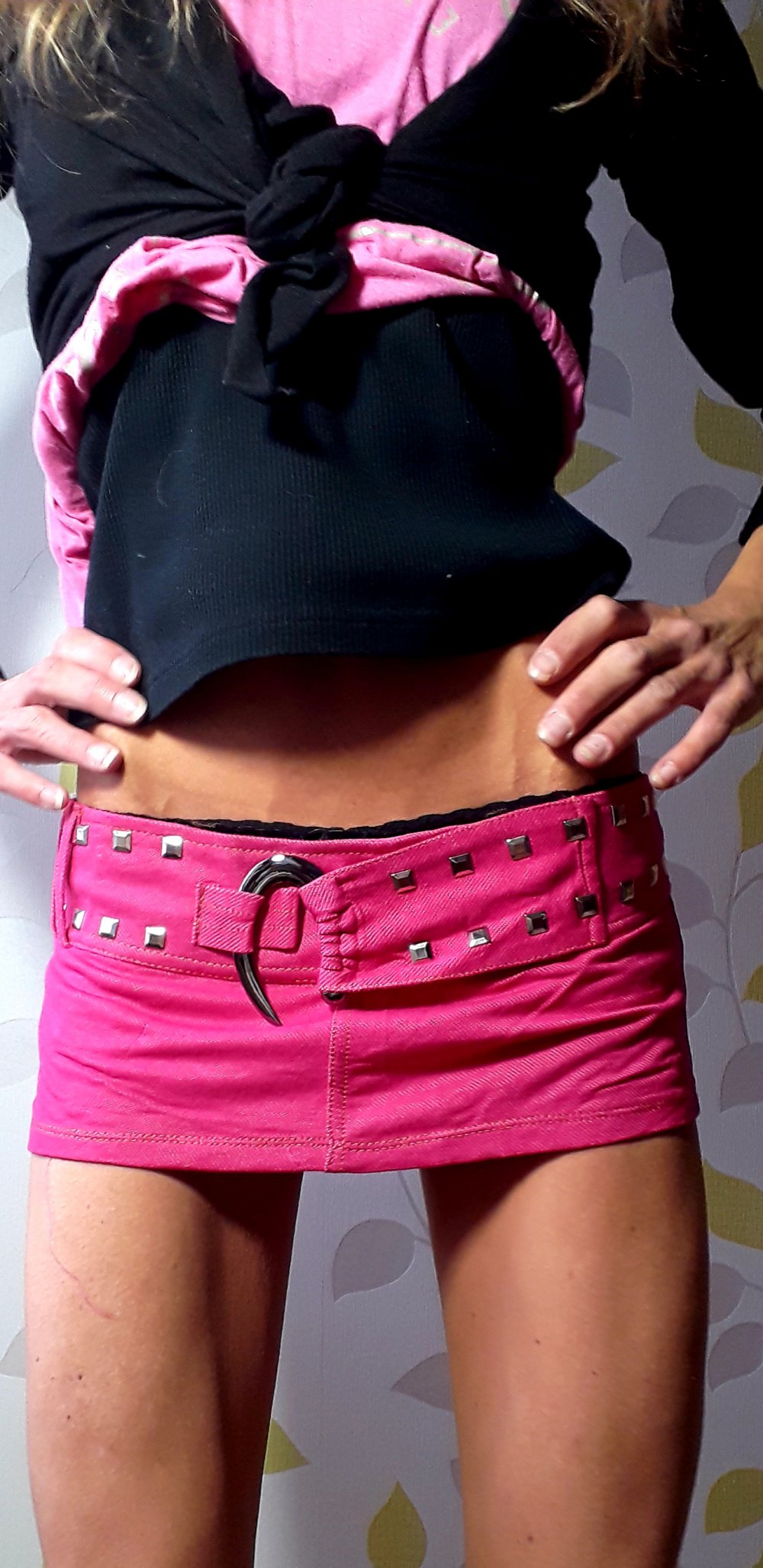 NEU! KouCla forever SeXy X-Treme Low Nieten Mini Rock Gr 36/38 Pink