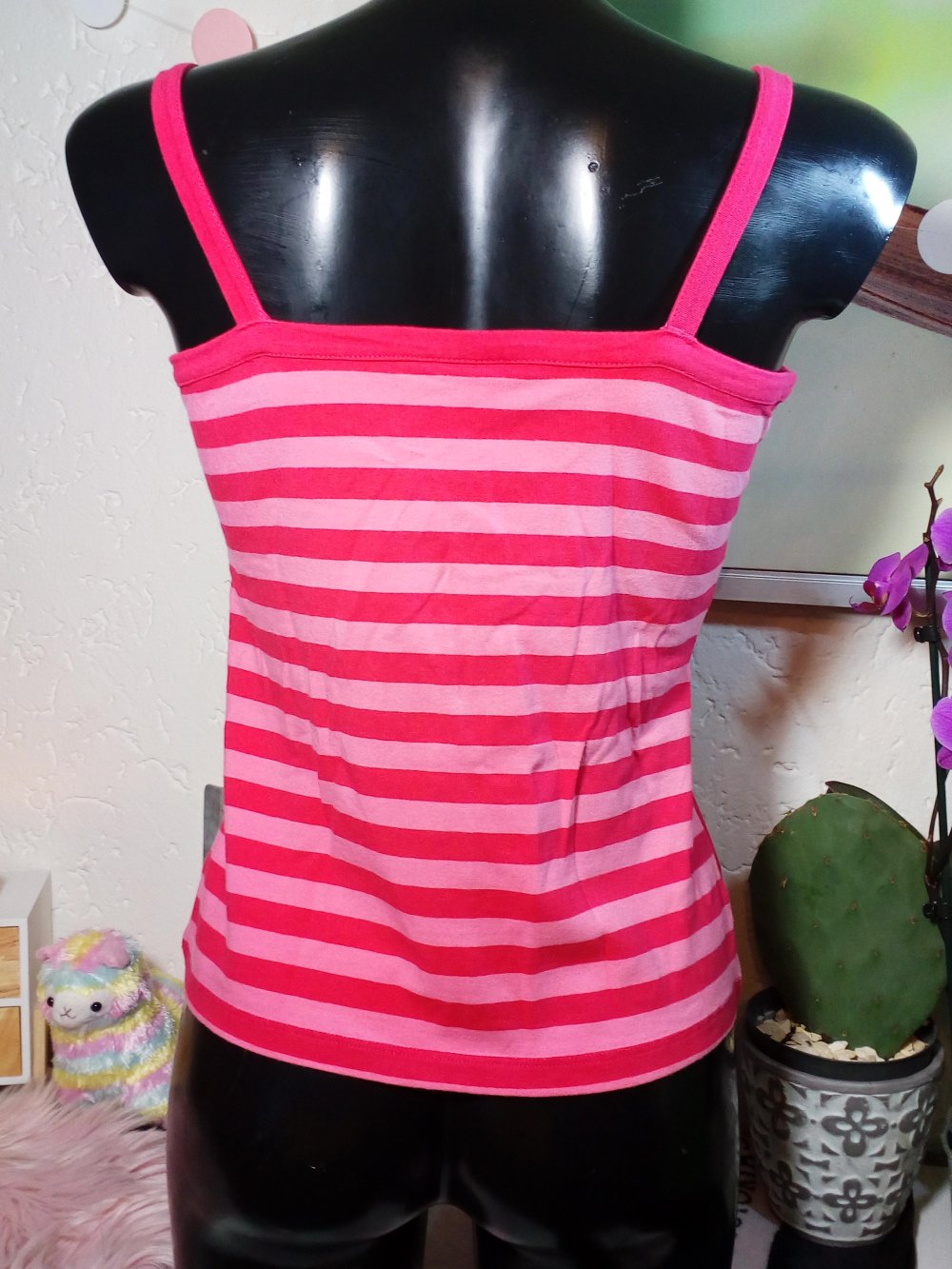 TOP! Süßes Sommer H&M Streifen Top im Wickellook Pink Rosa Gr 38 M Medium Pink Stripes
