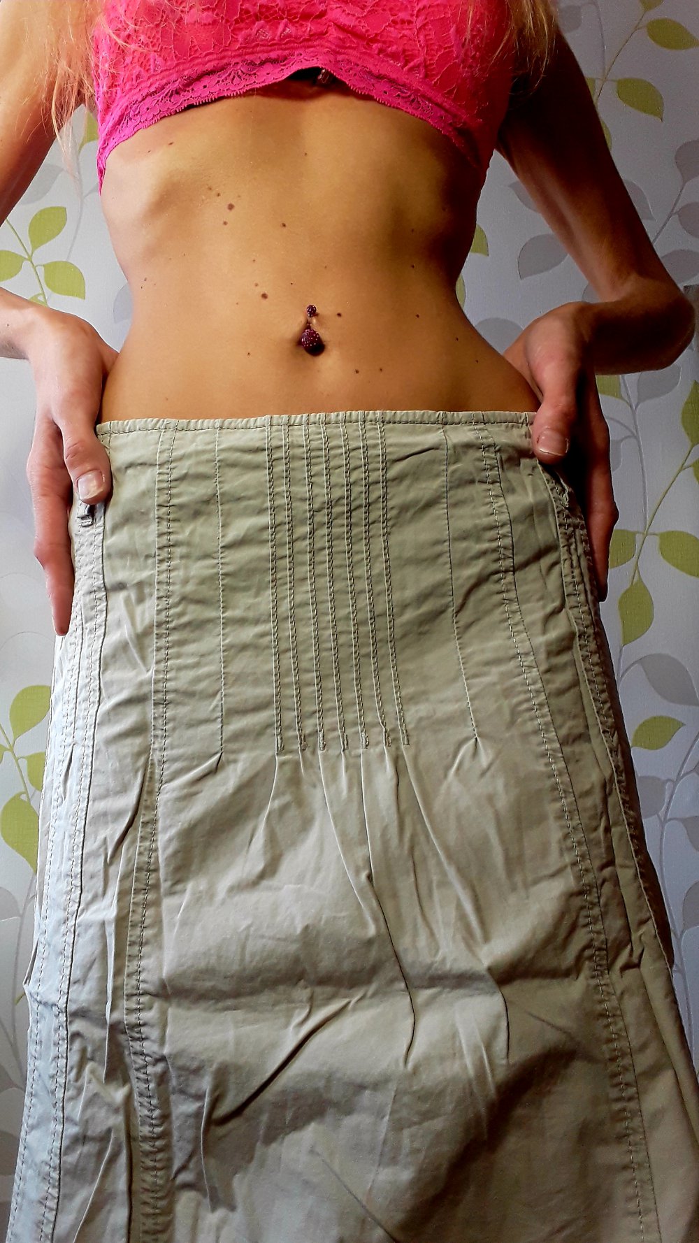 Süßer s.Oliver Rüschen Sommer Rock Gr 38 Beige Frühling Sommer Urlaub Skirt