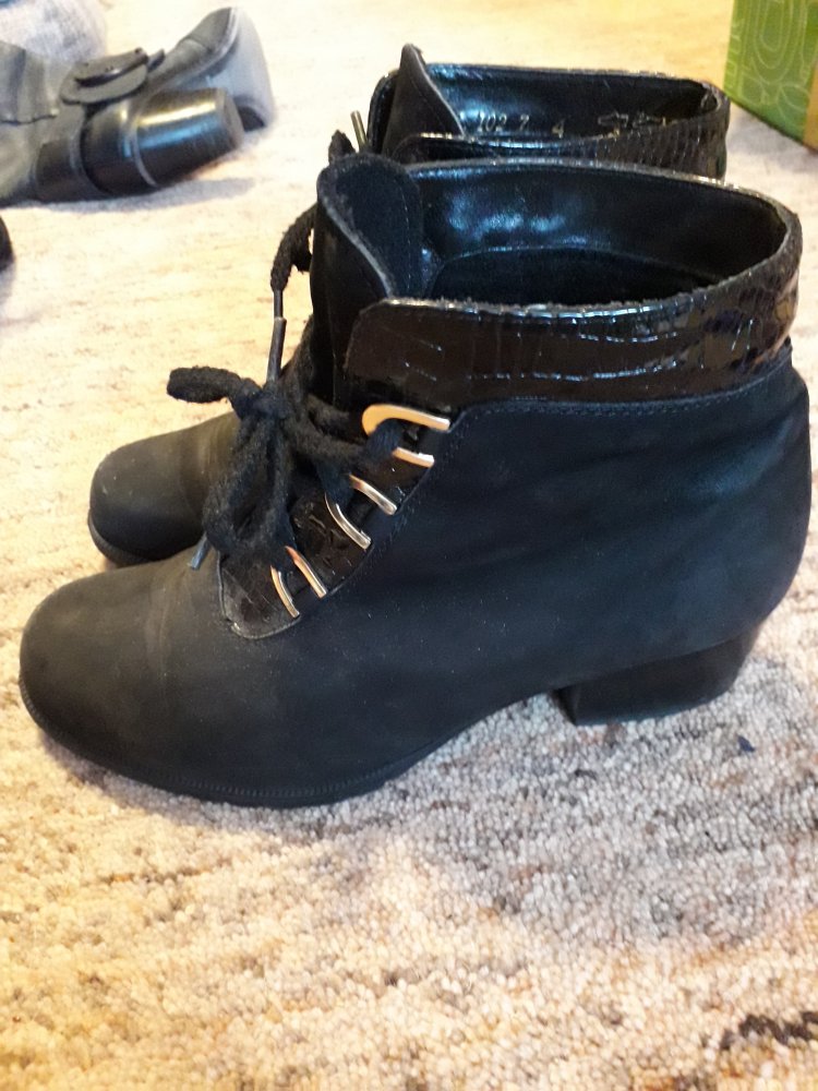 Hochwertige Meisl echt Leder Comfort Bootie Gr 38 Schwarz leicht gefüttert 