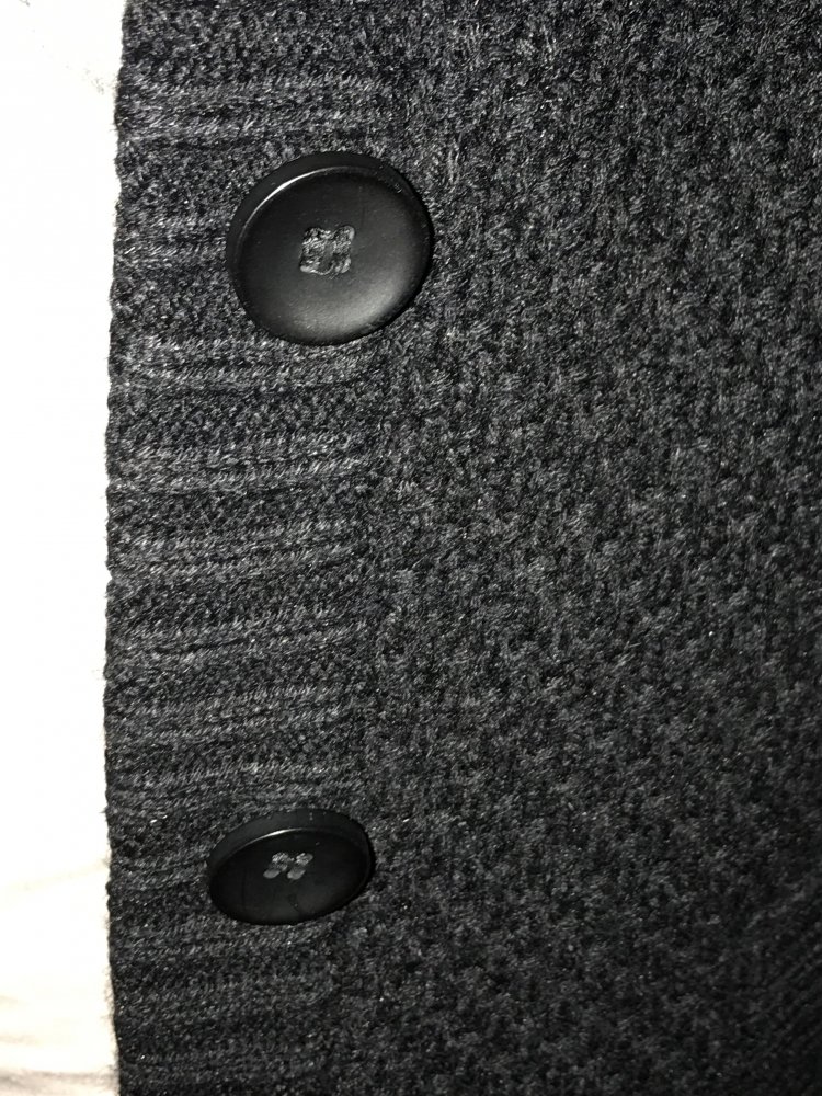 Jacke Wolle schwarz mit Kunstfellkragen