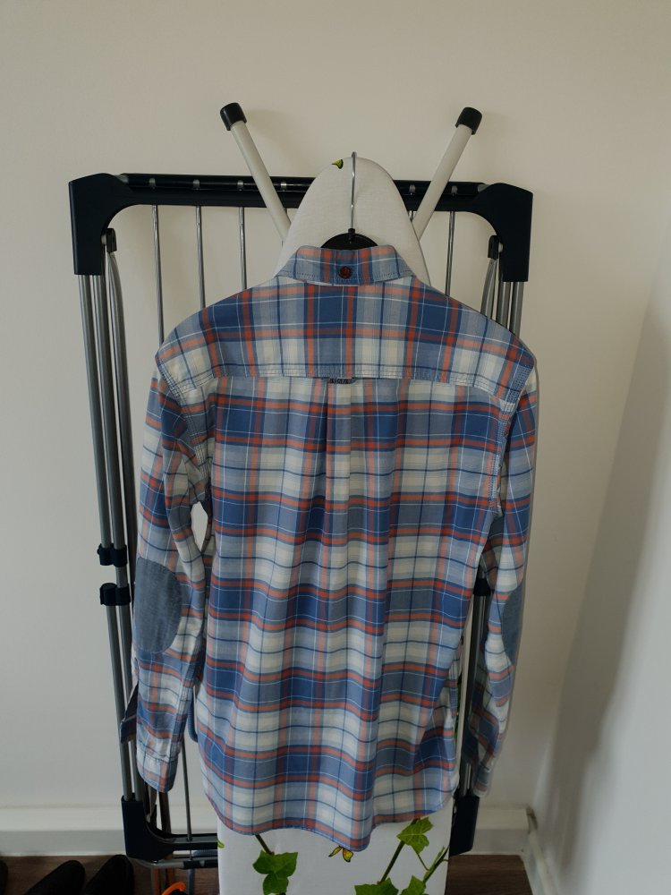 Herren Hemd Jack & Jones Gr. S, Originals, blau-weiß-rot kariert, wie neu