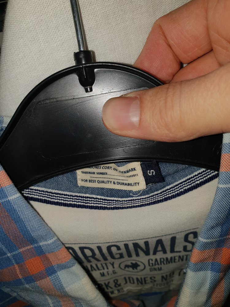 Herren Hemd Jack & Jones Gr. S, Originals, blau-weiß-rot kariert, wie neu