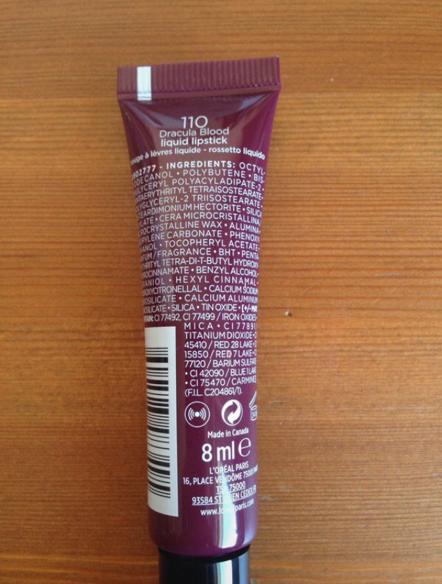 Liplack von L'Oréal in Dunkellila NEU