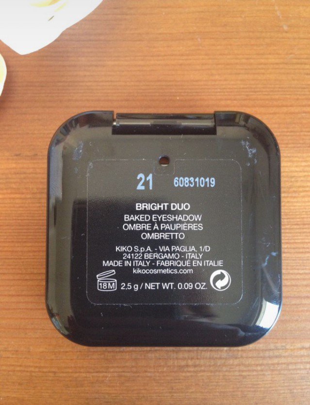 Gebackenes Lidschattenduo von KIKO 