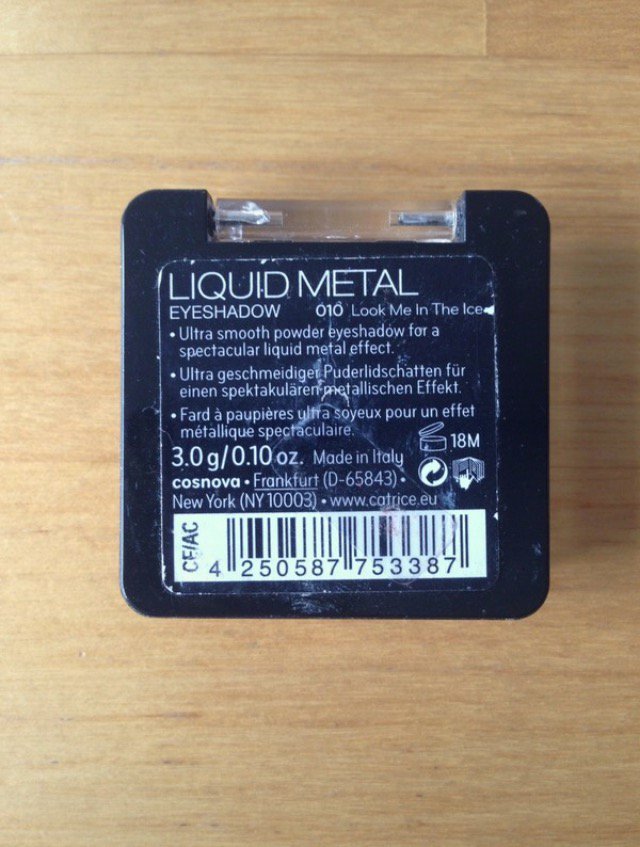 Monolidschatten von Catrice Glitzer metallic