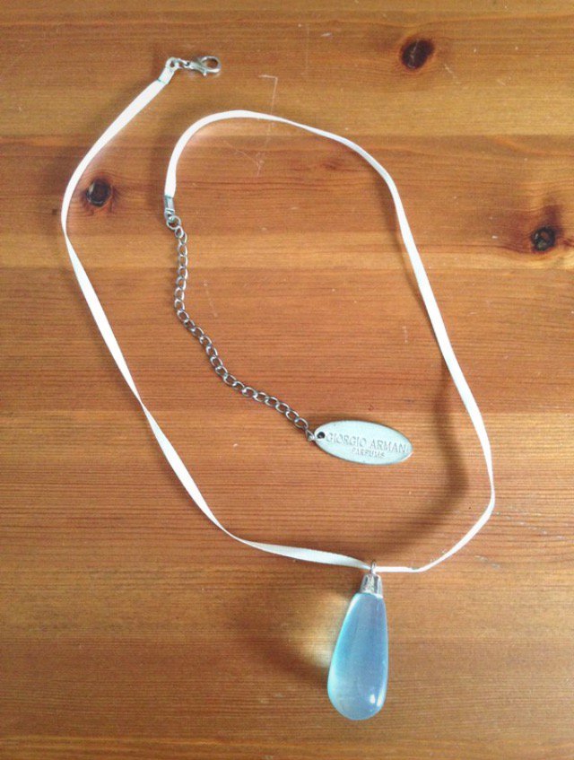 Halskette mit Anhänger in Türkis von Giorgio Armani