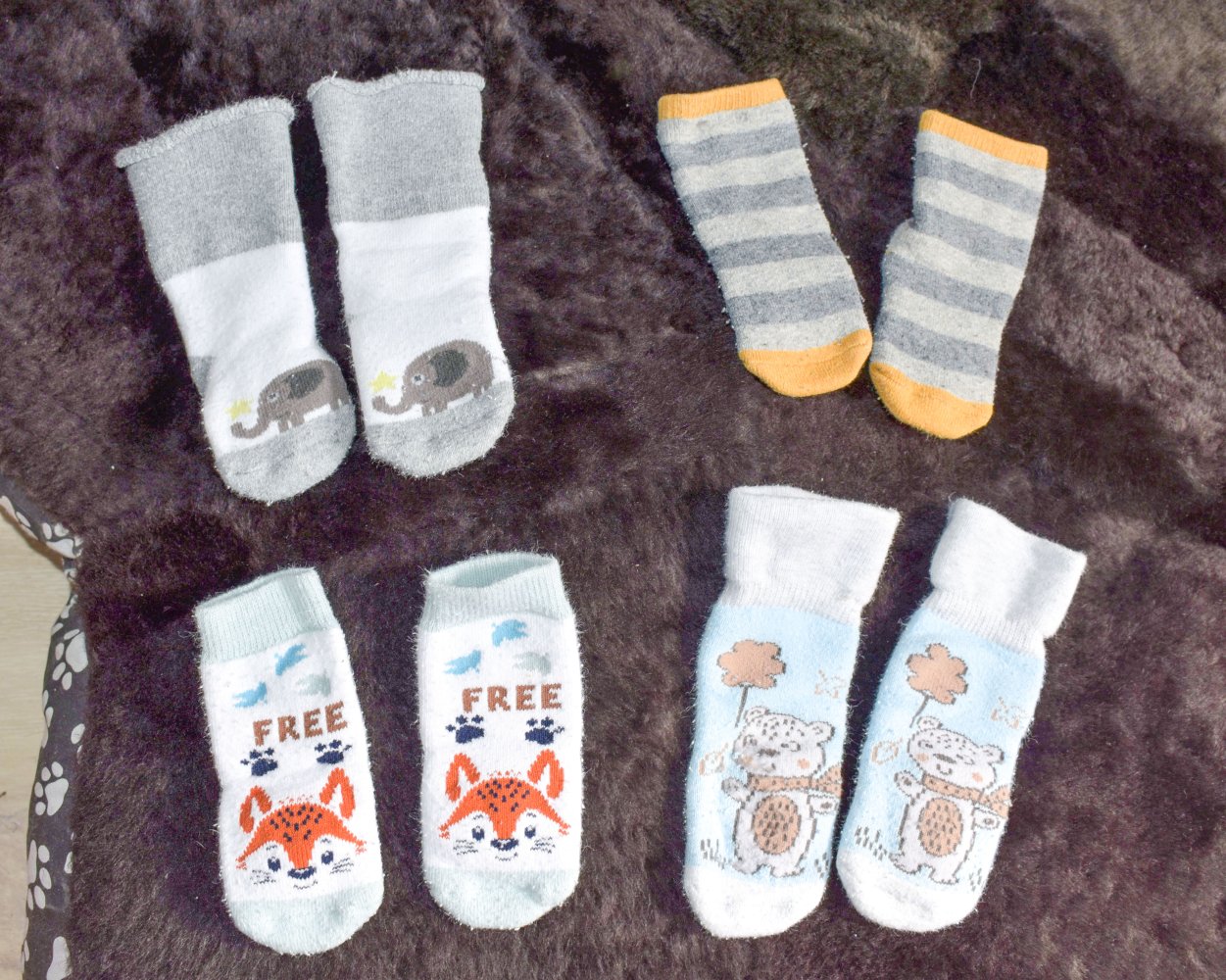 4 Paar Socken, Gr. 62-68