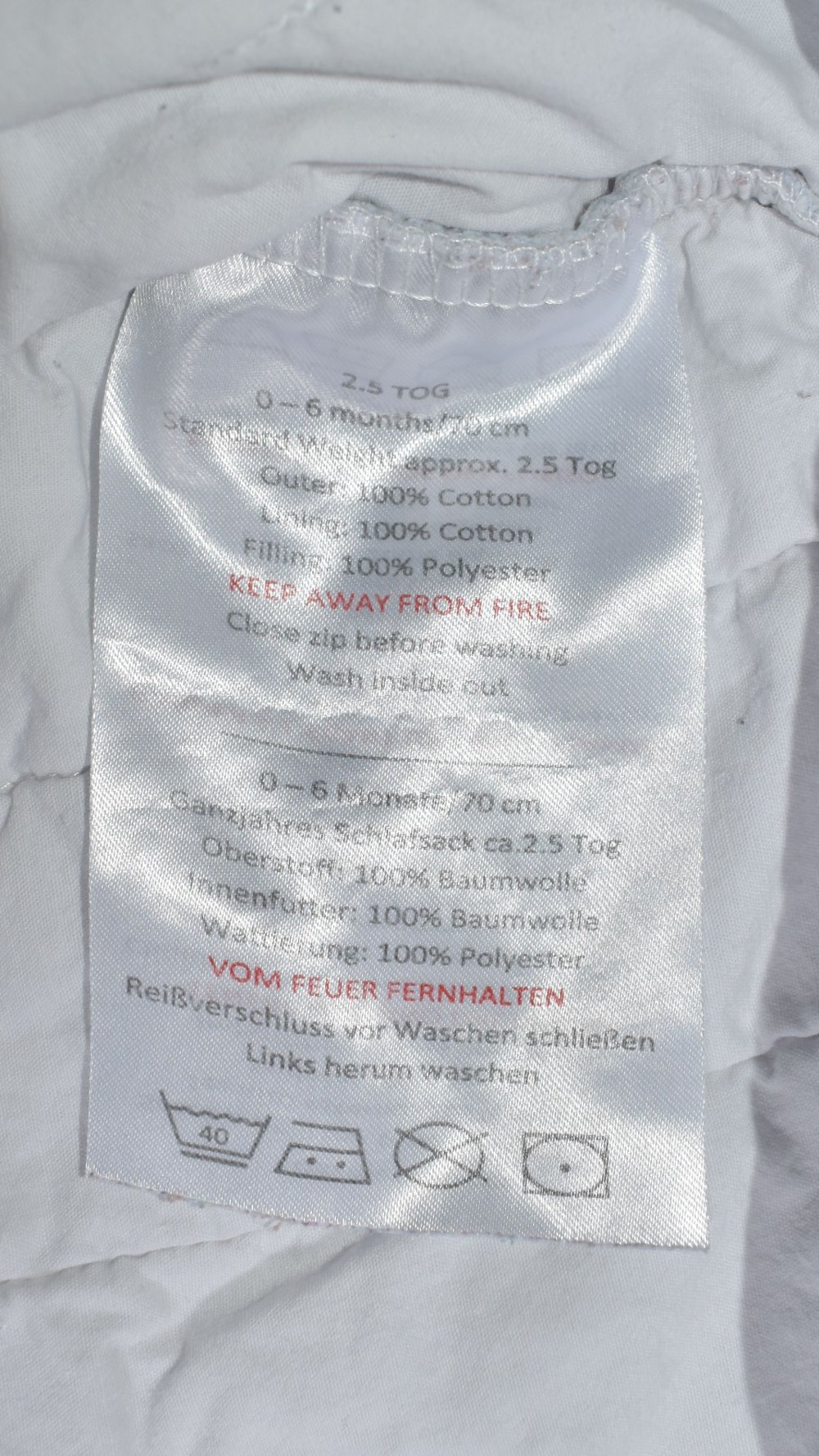 Schlummersack, 2,5 TOG, 70cm