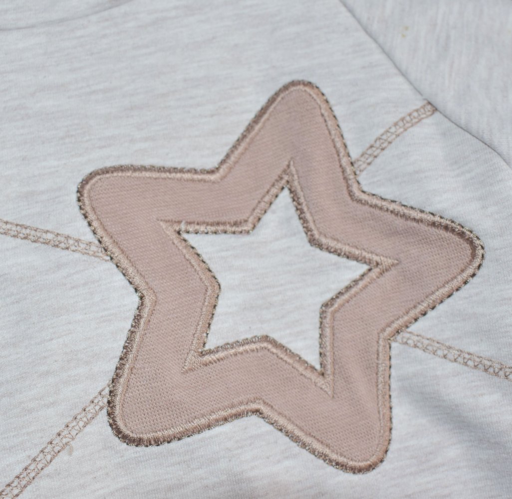Pullover Baby Sweets, beige, mit Stern, Gr. 68