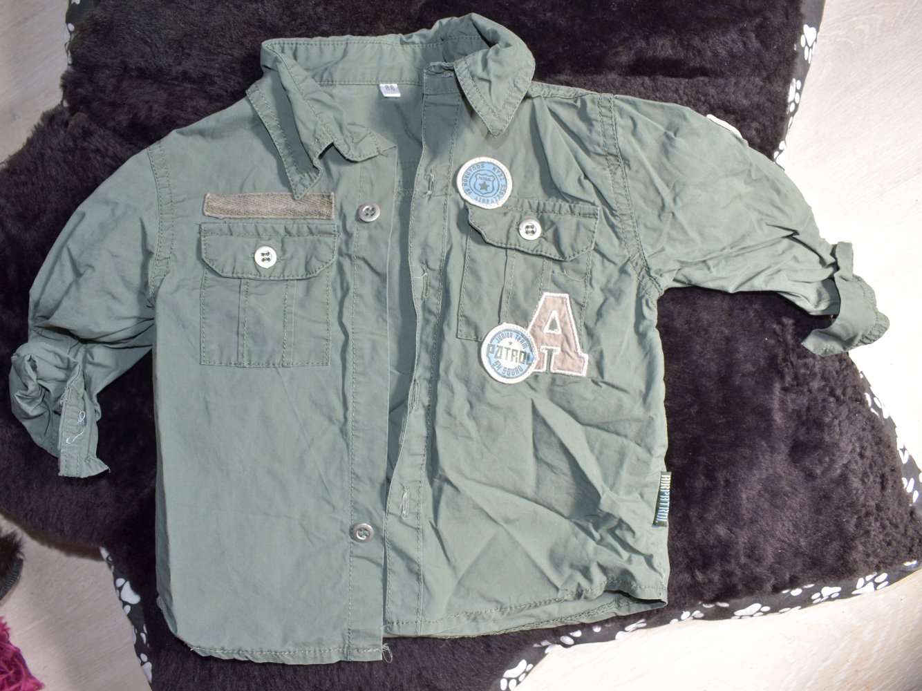 Hemd grün, Baumwolle, Airpatrol, Gr. 86