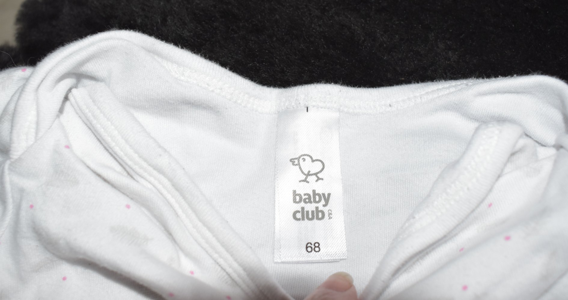 Shirt Babyclub, Größe 68, gepunktet