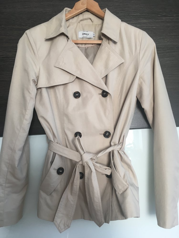 only kurzer trenchcoat