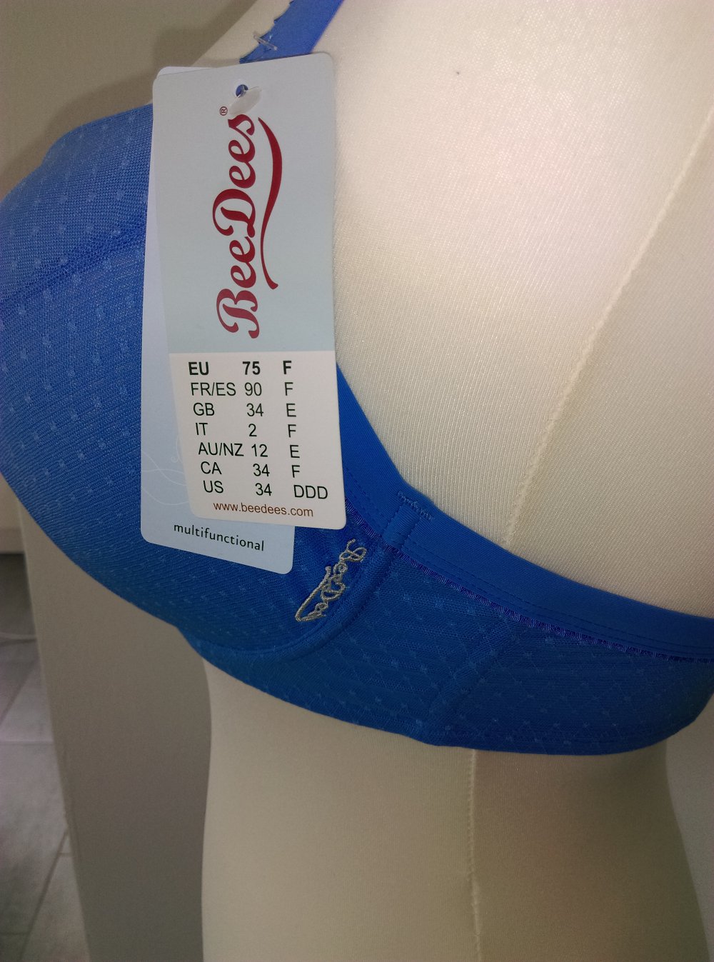 BeeDees BH mit Bügel Lovely Day, Blau, Neu, Multifunktional, 75F