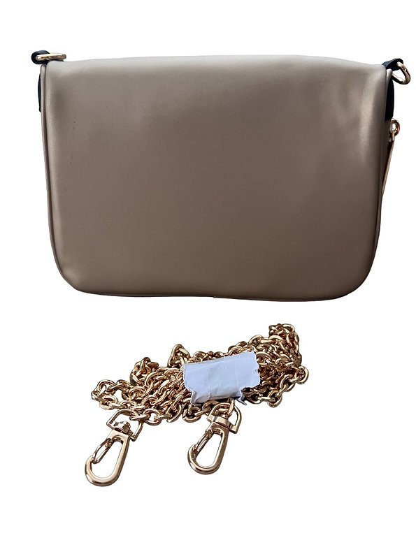 Versace Parfums Gold Womens Clutch Shoulder Crossbody Handbag