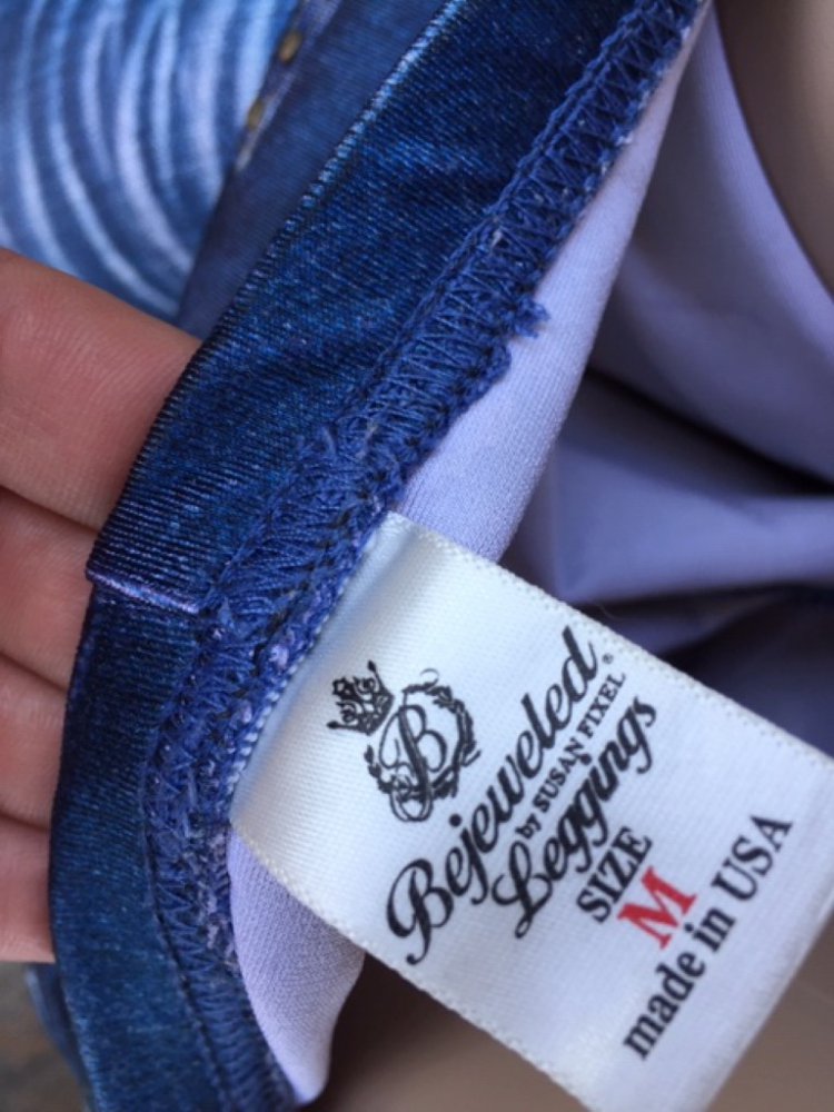 Leggings with real svarowski