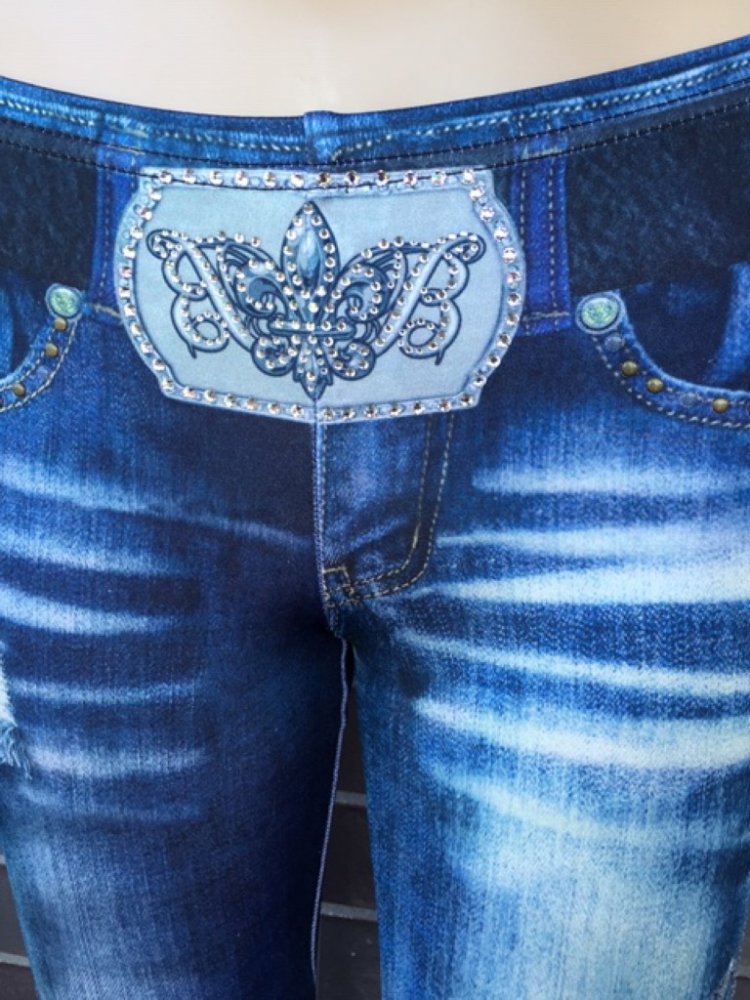 Leggings with real svarowski